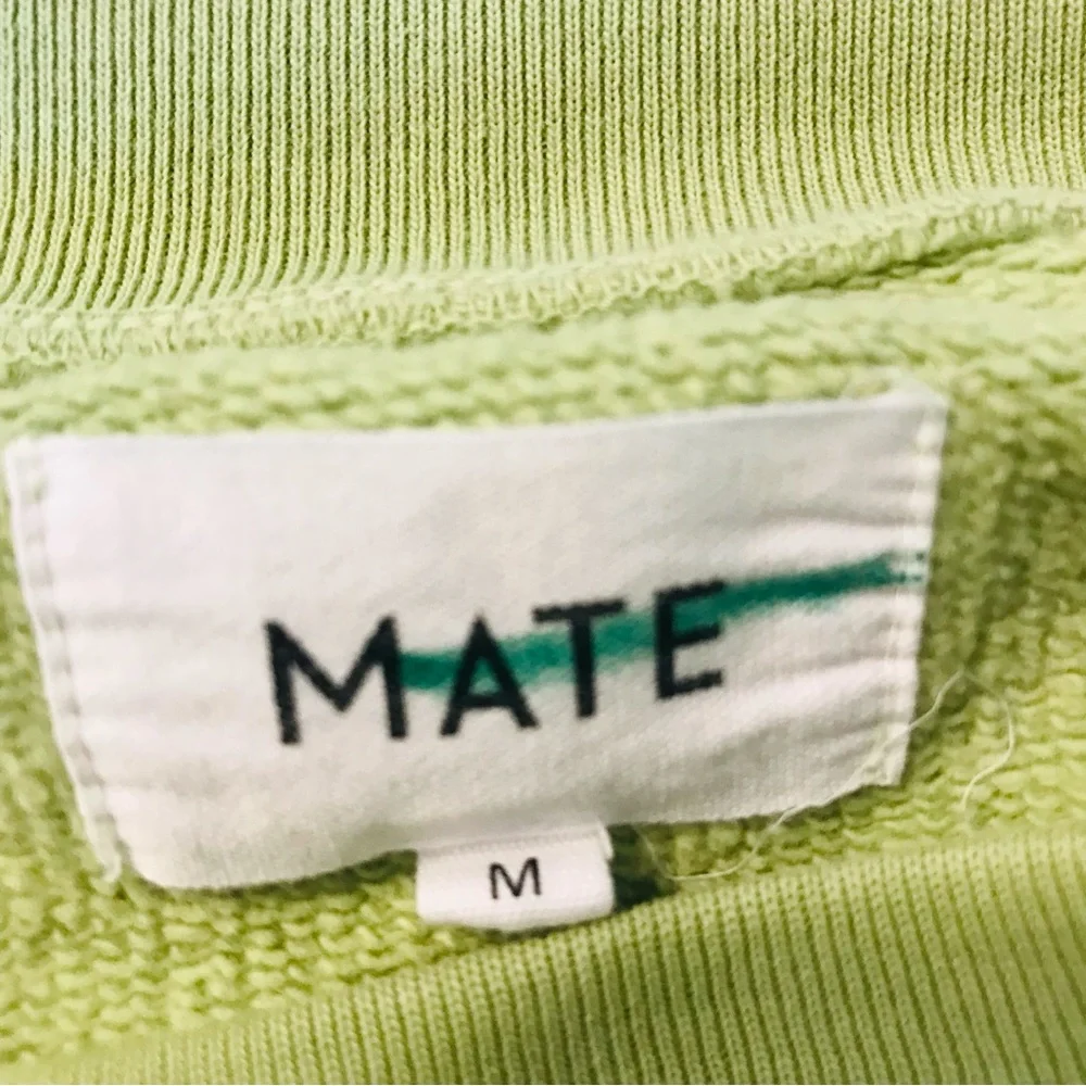 MATE the Label Organic Terry Raglan Sweatshirt Crew Neck Women’s size Medium - Picture 4 of 8